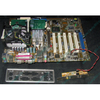 Материнская плата Asus P4PE (FireWire) с процессором Intel Pentium-4 2.4GHz s.478 и памятью 768Mb DDR1 Б/У (Курск)